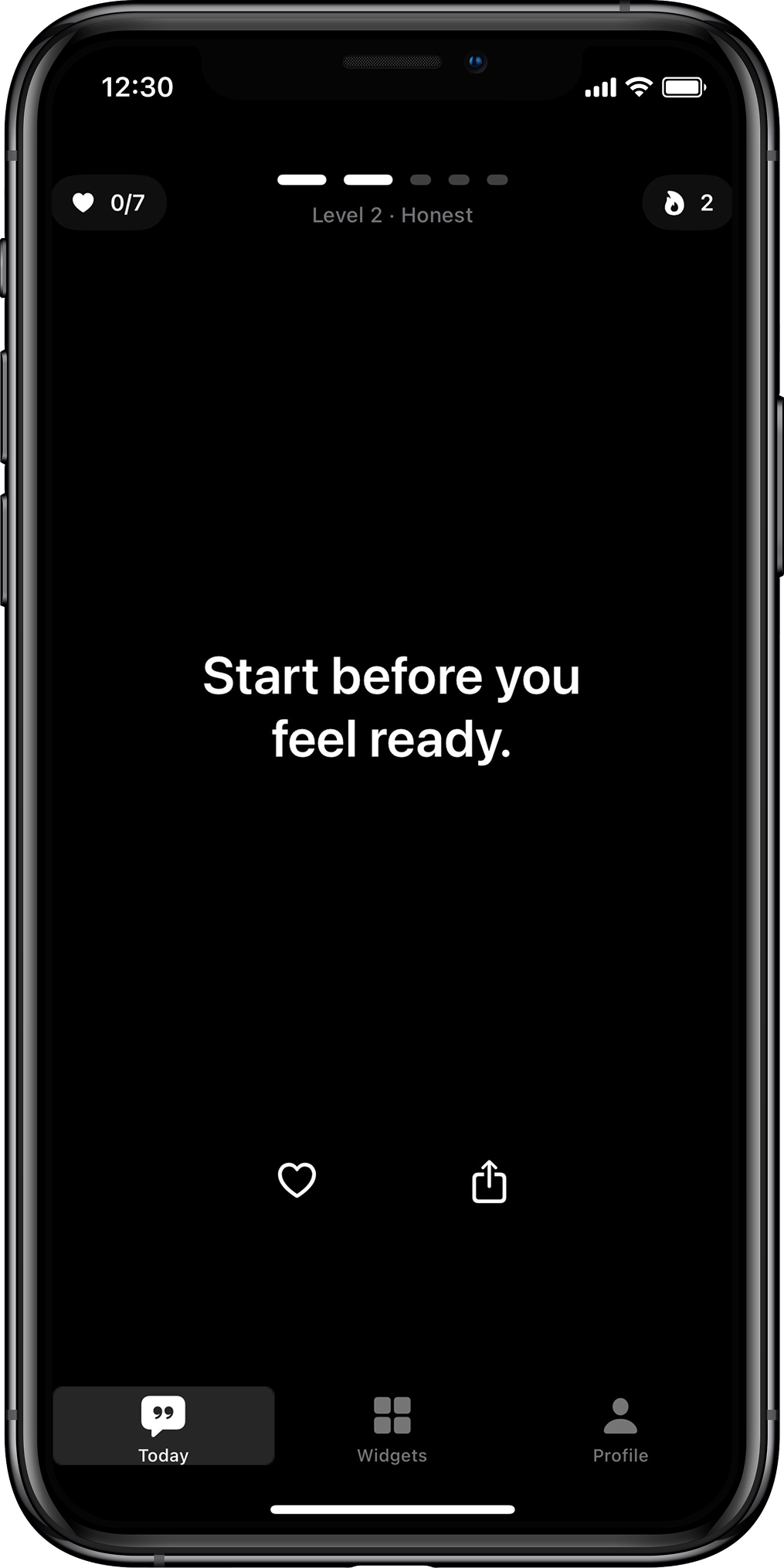 Based app screenshot showing notification and onboarding